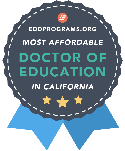 Award Badge for CA's Most Affordable Ed.D. Programs