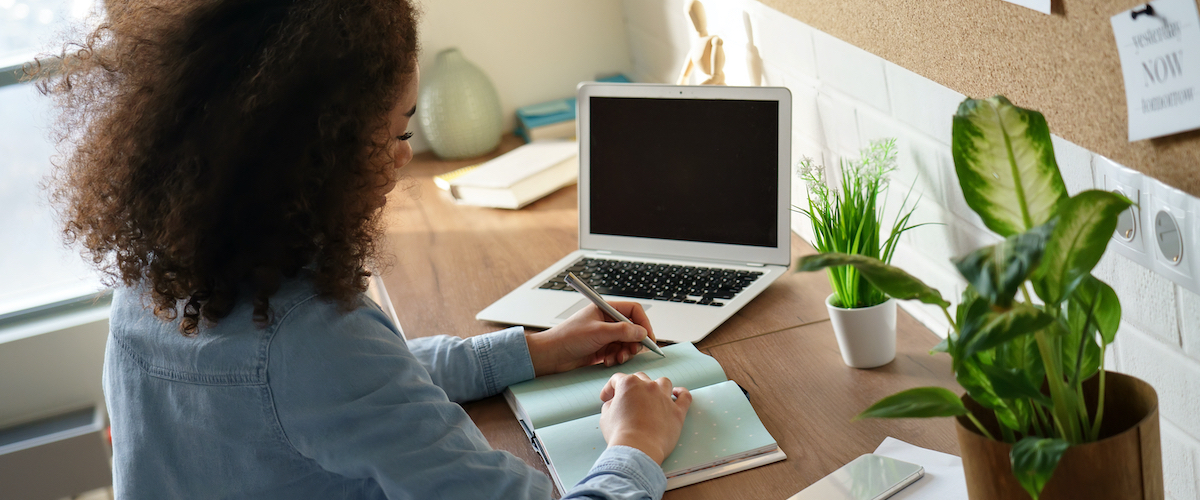 EdD Student Studying From Home